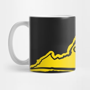 Virginia Happy Face  with tongue sticking out Mug